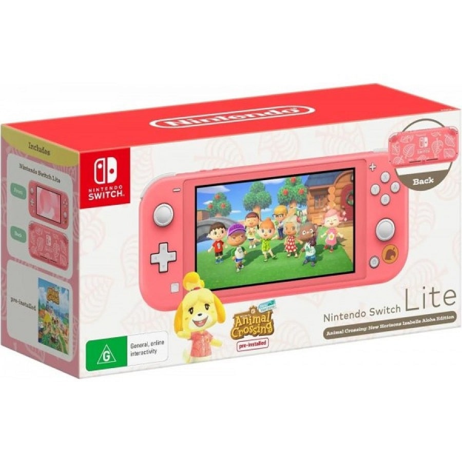 Портативная игровая приставка Nintendo Switch Lite Animal Crossing: New Horizons Isabelle Aloha Edition