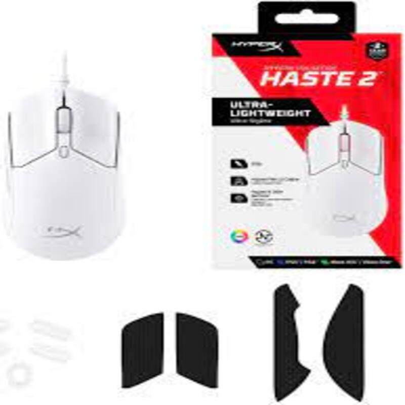 Игровая мышь HyperX Pulsefire Haste 2 Wireless White (6N0A9AA)