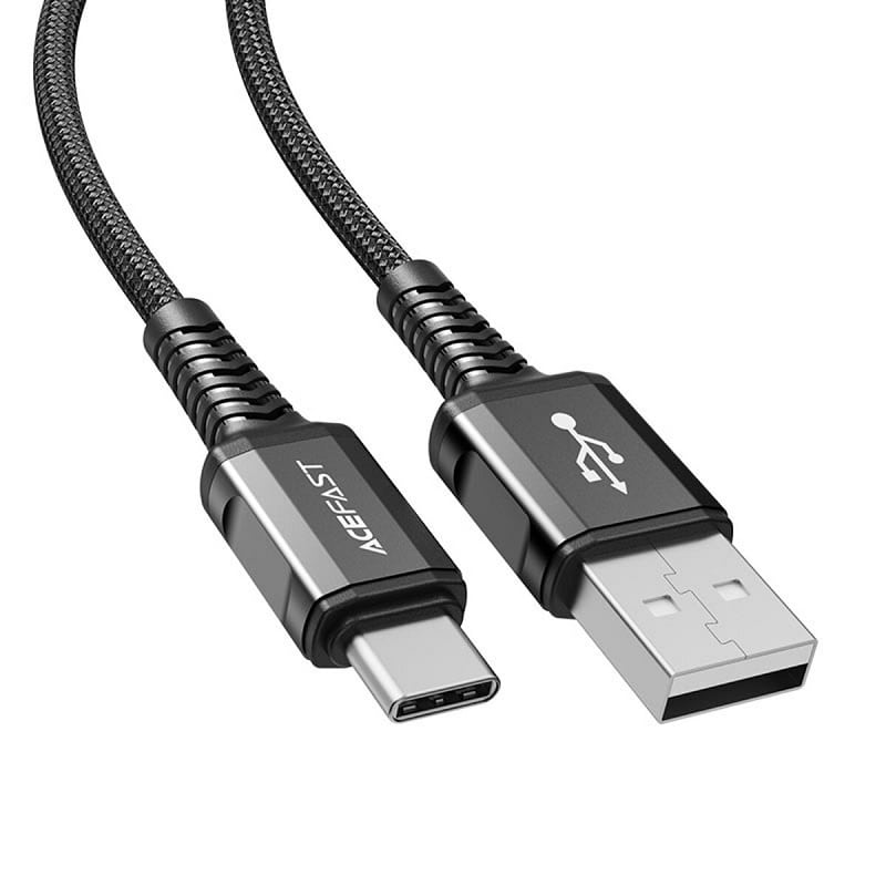 Кабель Acefast C1-04 Aluminium Alloy USB to USB-С - black