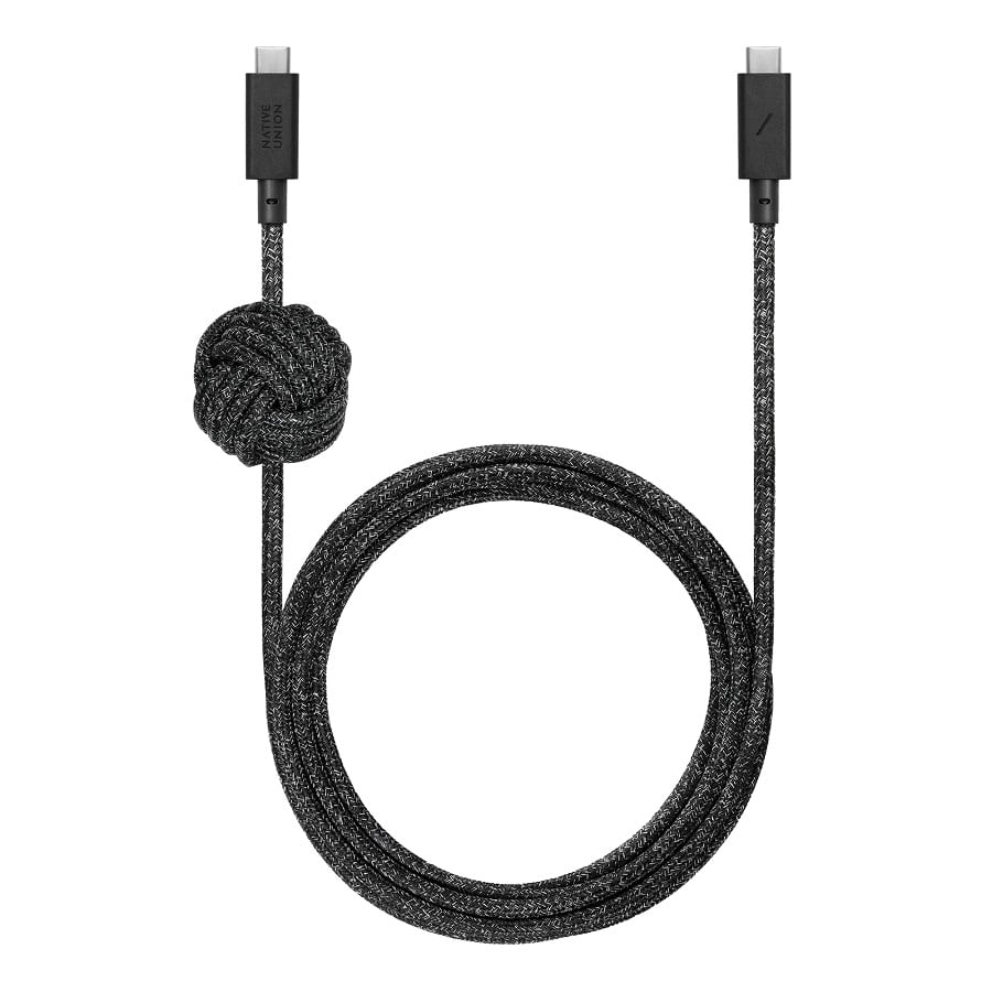 Кабель Native Union Anchor Cable USB-C to USB-C Pro 240W Cosmos Black (3 m) (ACABLE-C-COS-NP)