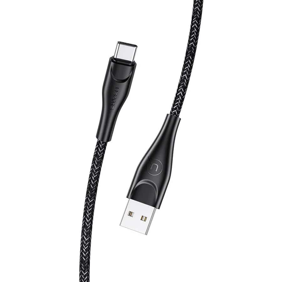 Кабель Usams US-SJ395 U41 Type-C Braided Data and Charging Cable 2m Black