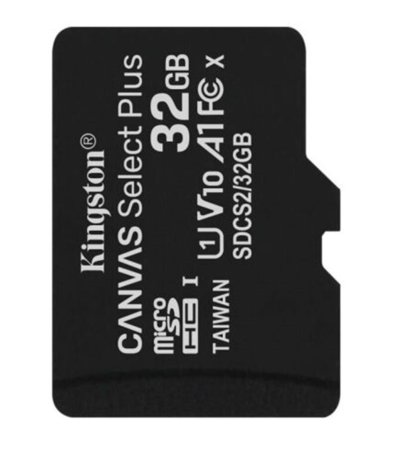 Карта памяти MicroSDXC 32Gb class 10 А1 (UHS-1) Kingston Canvas Select Plus (R-100MB/s)