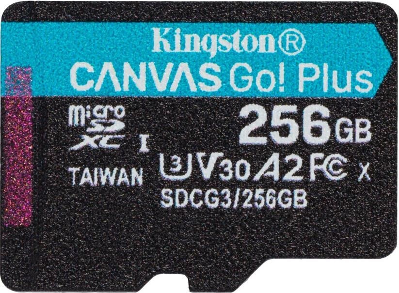 Карта пам`яті MicroSDXC 256GB UHS­I/U3 Class 10 Kingston Canvas Go! Plus R170/W90MB/s