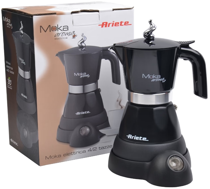 Кавоварка гейзерна Ariete Moka Aroma Elettrica Nera 1358A Black - фото 5