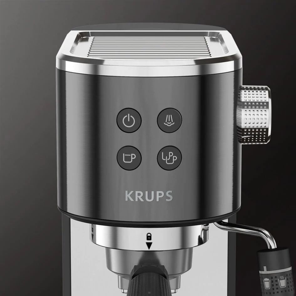 Кофеварка рожковая эспрессо Krups Virtuoso+ Pump XP444G10 - фото 5