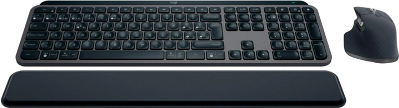 Комплект (клавіатура, миша) бездротовий Logitech MX Keys S Combo Graphite (920-011614)