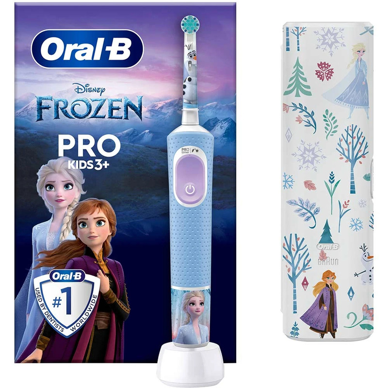 Зубная щетка электрическая Braun Pro Kids D103.413.2KX Frozen «Холодное сердце» + Футляр