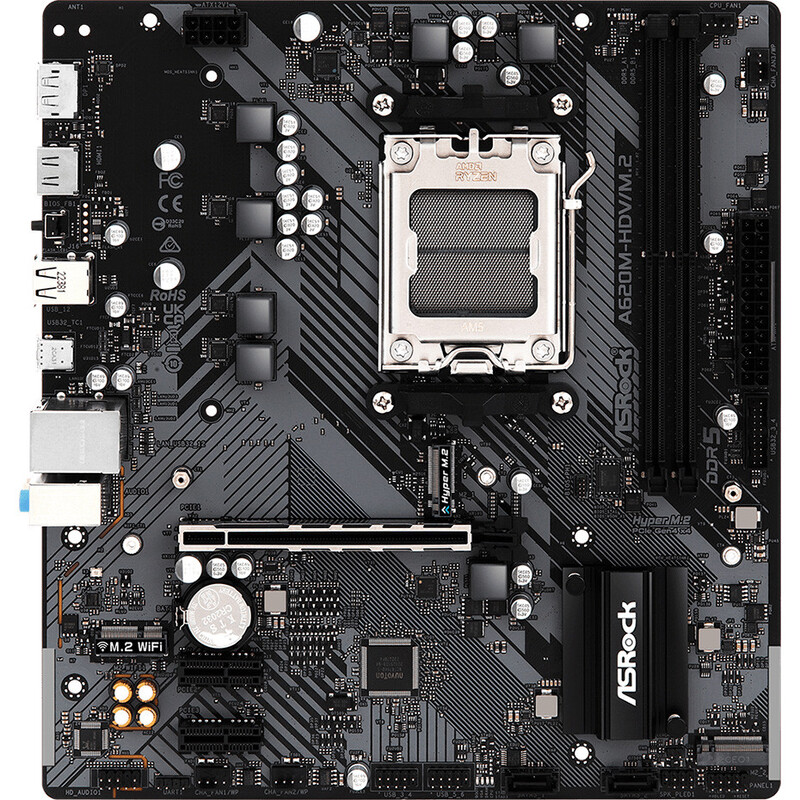 Материнська плата ASRock A620M-HDV/M.2 Socket AM5