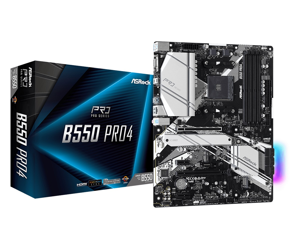 Материнская плата ASRock B550 Pro4 Socket AM4