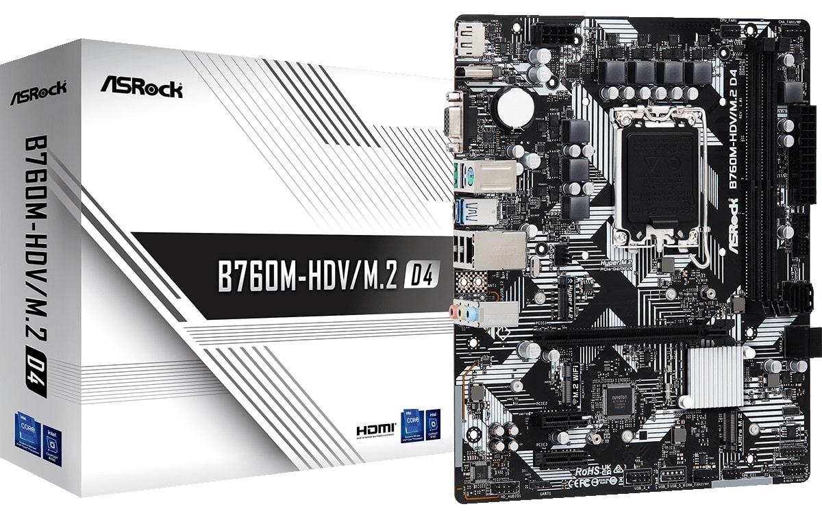 Материнская плата ASRock B760M-HDV/M.2 D4