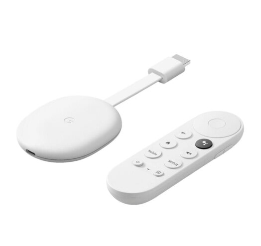 Медиаплеер Google Chromecast 4K with Google TV Snow (GA01919)