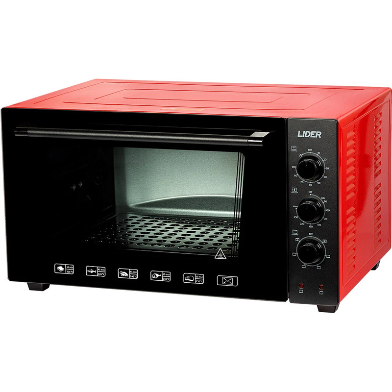 Электропечь LIDER 4223 LUX BLACK-RED