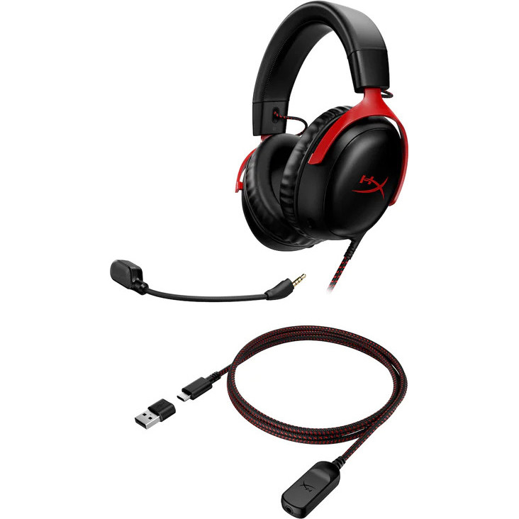 Наушники HyperX Cloud III Black-Red (727A9AA)