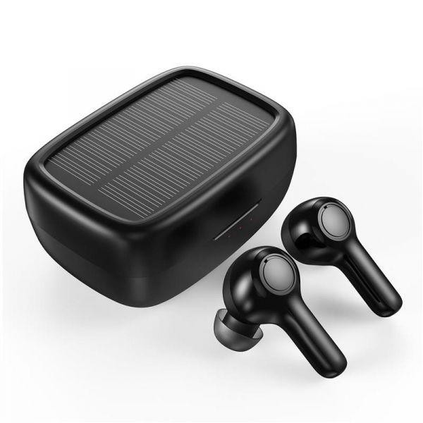 Навушники Bluetooth-гарнитура Choetech TWS с солнечной панелью (BH-T09)