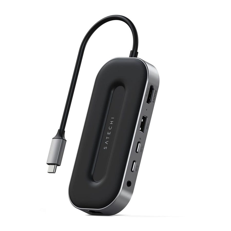 Мультипортовий адаптер Satechi USB4 Multiport Adapter with with 2.5G Ethernet Space Gray (ST-U4MGEM)