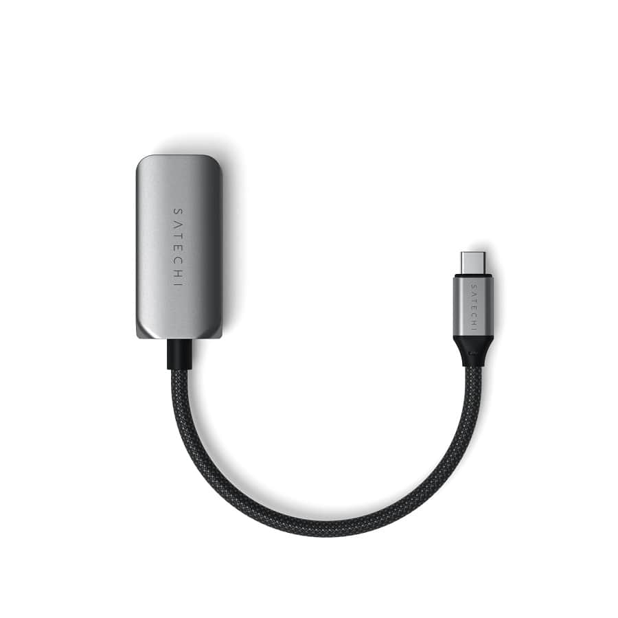 Перехідник Satechi USB-C 2.5 Gigabit Ethernet Adapter Space Gray (ST-AE25M)