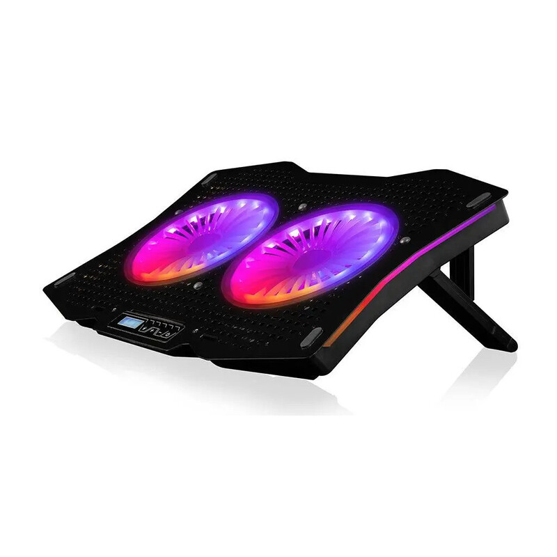 Подставка для ноутбука Modecom Silent Fan MC-CF18 RGB Black (PL-MC-CF-18-RGB)