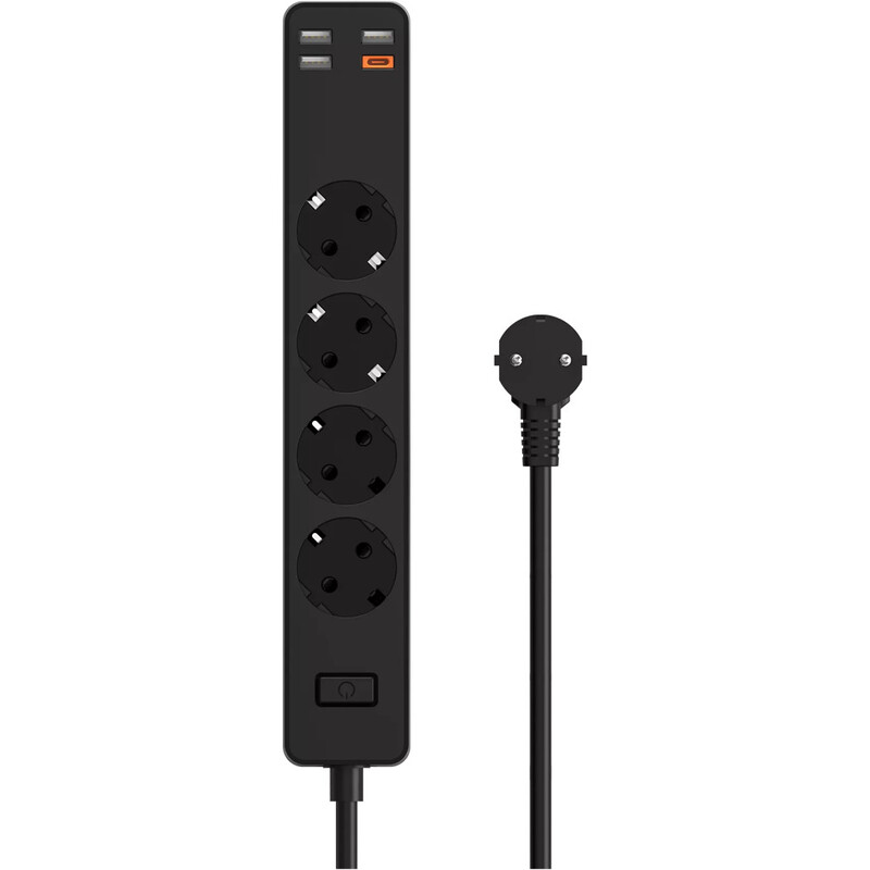 Сетевой фильтр Wiwu 20W Smart Power Strip EU Plug, Black