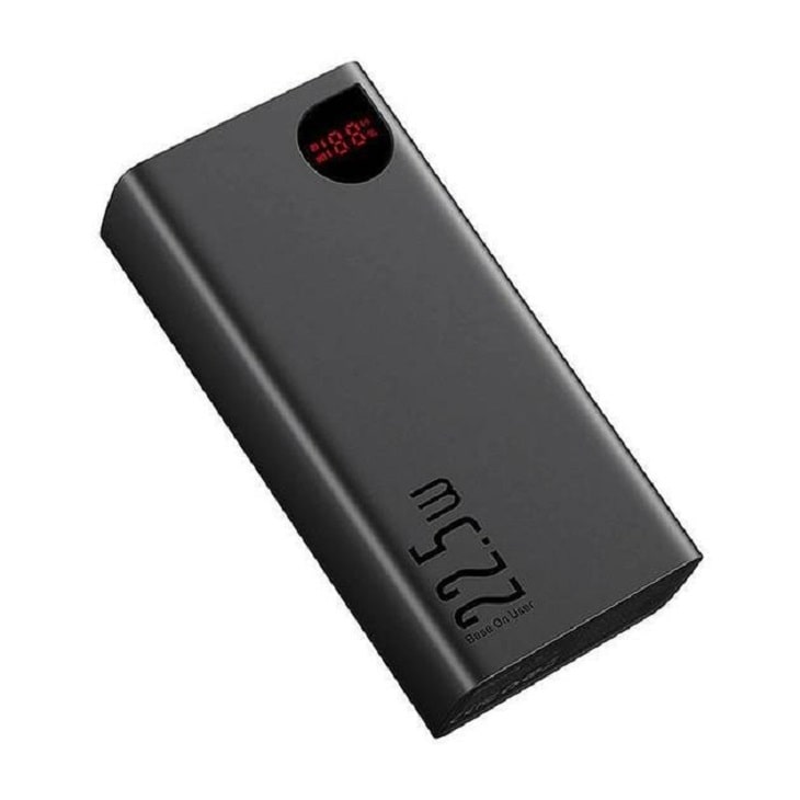 Зовнішній акумулятор (павербанк) Baseus Adaman Digital Display 22.5W 40000mAh (black)