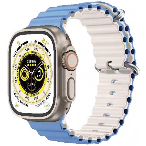 Ремінець Gear4 Apple Watch 38/40/41MM Mist Blue/White