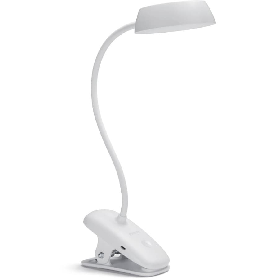 Настільна лампа Philips LED Reading Desk lamp Donutclip Біла