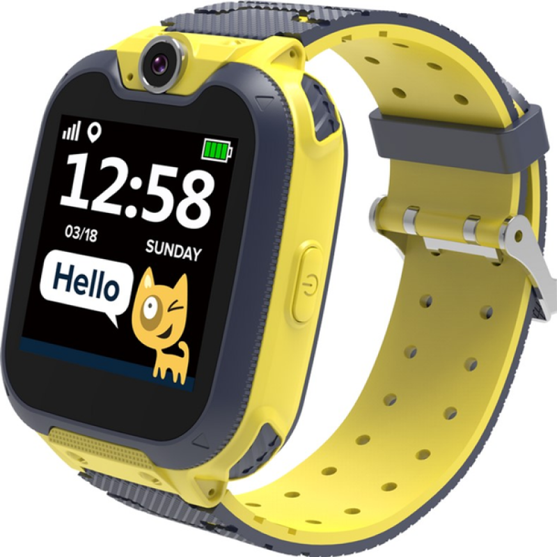 Смарт-часы Canyon CNE-KW31YB Kids smartwatch Tony, Yellow-Grey (CNE-KW31YB) (UA)