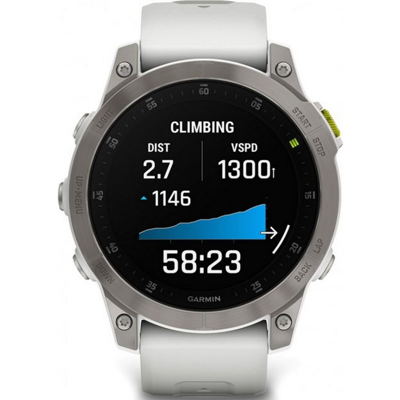 Смарт-годинник Garmin Epix (Gen 2) Sapphire - White Titanium (010-02582-20/21) - фото 4