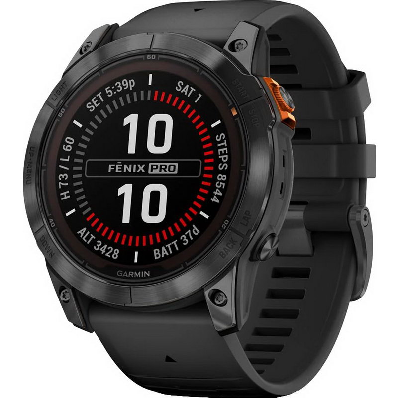 Смарт-годинник Garmin Fenix 7X Pro Solar Edition Slate Grey with Black Band (010-02778-00/01)