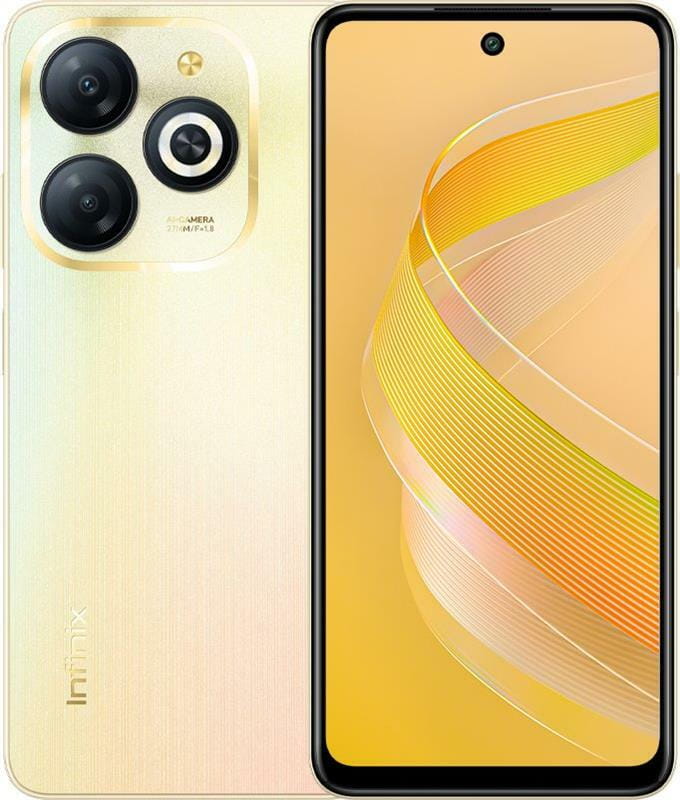 Смартфон Infinix Smart 8 X6525 4/128GB Dual Sim Shiny Gold (UA)