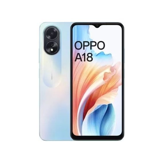 Смартфон Oppo A18 4/128GB Dual Sim Glowing Blue