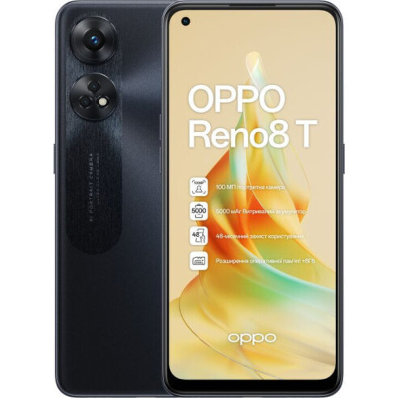 Смартфон OPPO Reno8 T 8/128GB Black Starlight (UA)