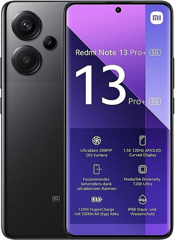 Смартфон Xiaomi Redmi Note 13 Pro+ 8/256GB Black (Global Version)