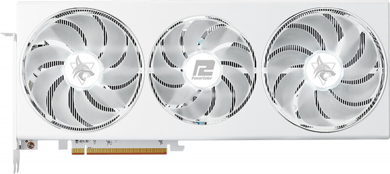 Видеокарта AMD Radeon RX 7800 XT 16GB GDDR6 Hellhound Spectral White PowerColor (RX 7800 XT 16G-L/OC/WHITE)