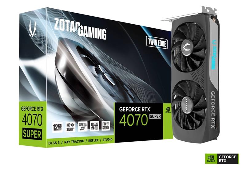 Відеокарта ZOTAC GeForce RTX 4070 SUPER 12GB GDDR6X Twin Edge (ZT-D40720E-10M)