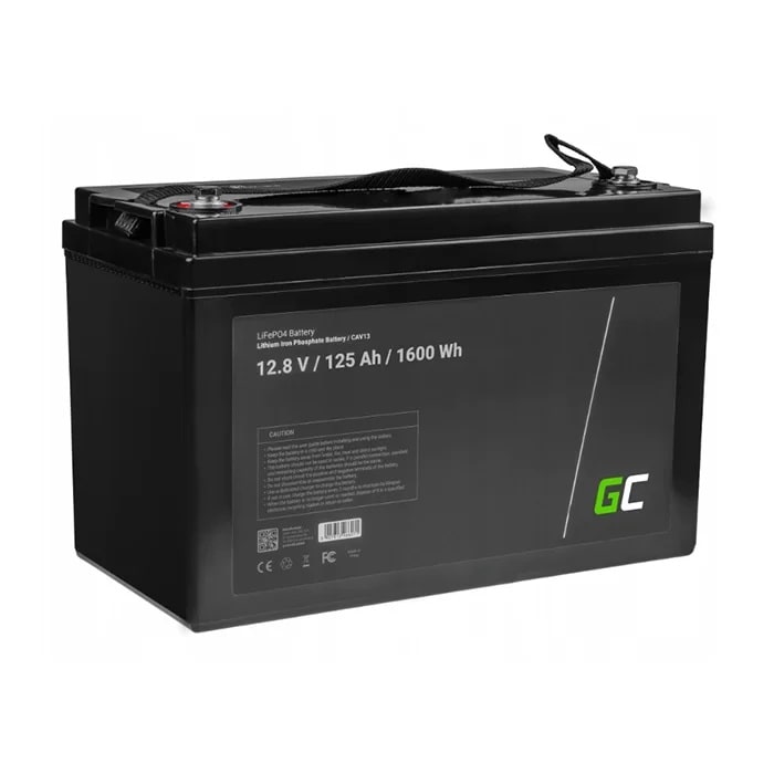 Акумулятор GreenCell LiFePO4 12.8V 125Ah (100А) + BMS